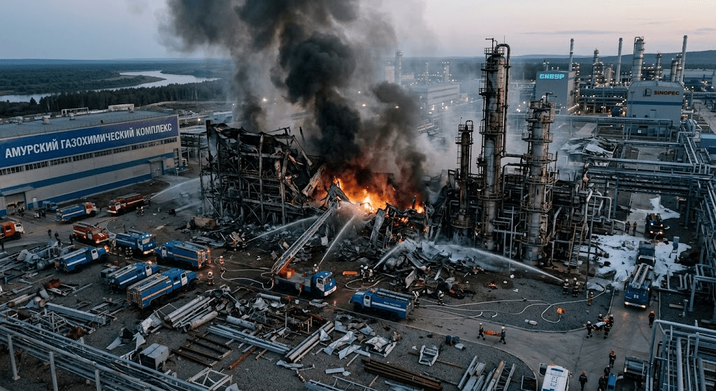 7 Killed, Including 6 Chinese Nationals, in Explosions at Joint Russia-China Gas Plant