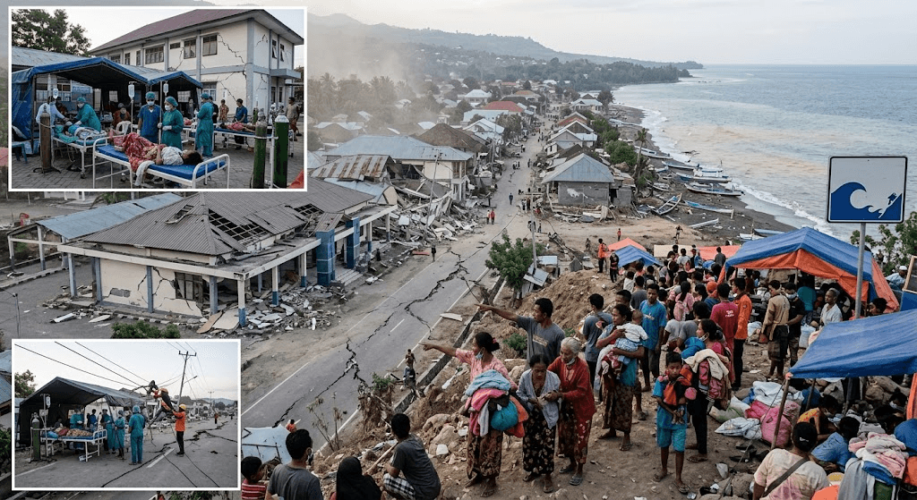 Massive 7.7 Earthquake Strikes Off Indonesia’s Flores Island, Triggering Tsunami Scare