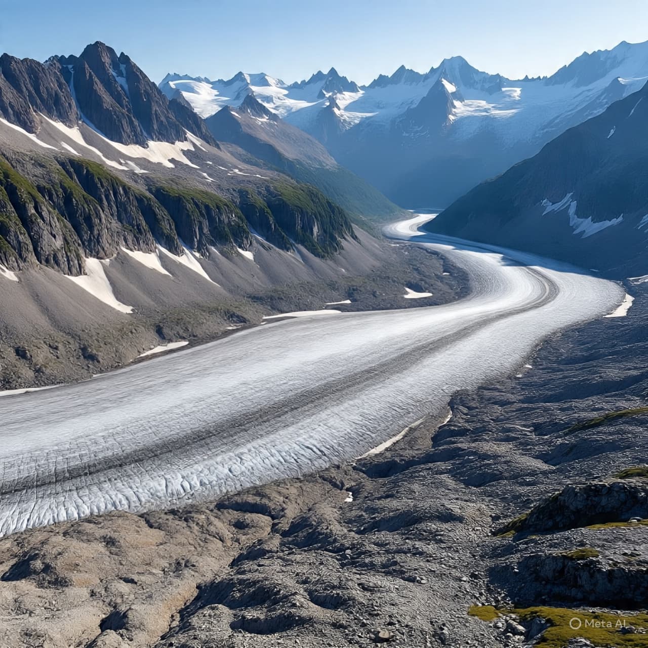 As Time and Temperature Rise, Alpine Ice Whispers Its Final Chapters Before Peak Vanishing