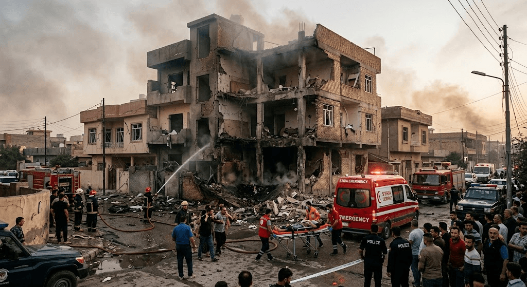 Terrifying Footage Captures Blast: Fuel Tank Explosion in Sulaymaniyah Leaves 18 Injured