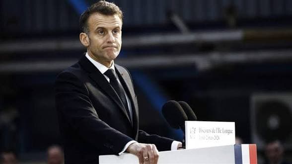 France's Macron Announces Seizure of Russia-Linked Oil Tanker by French Navy