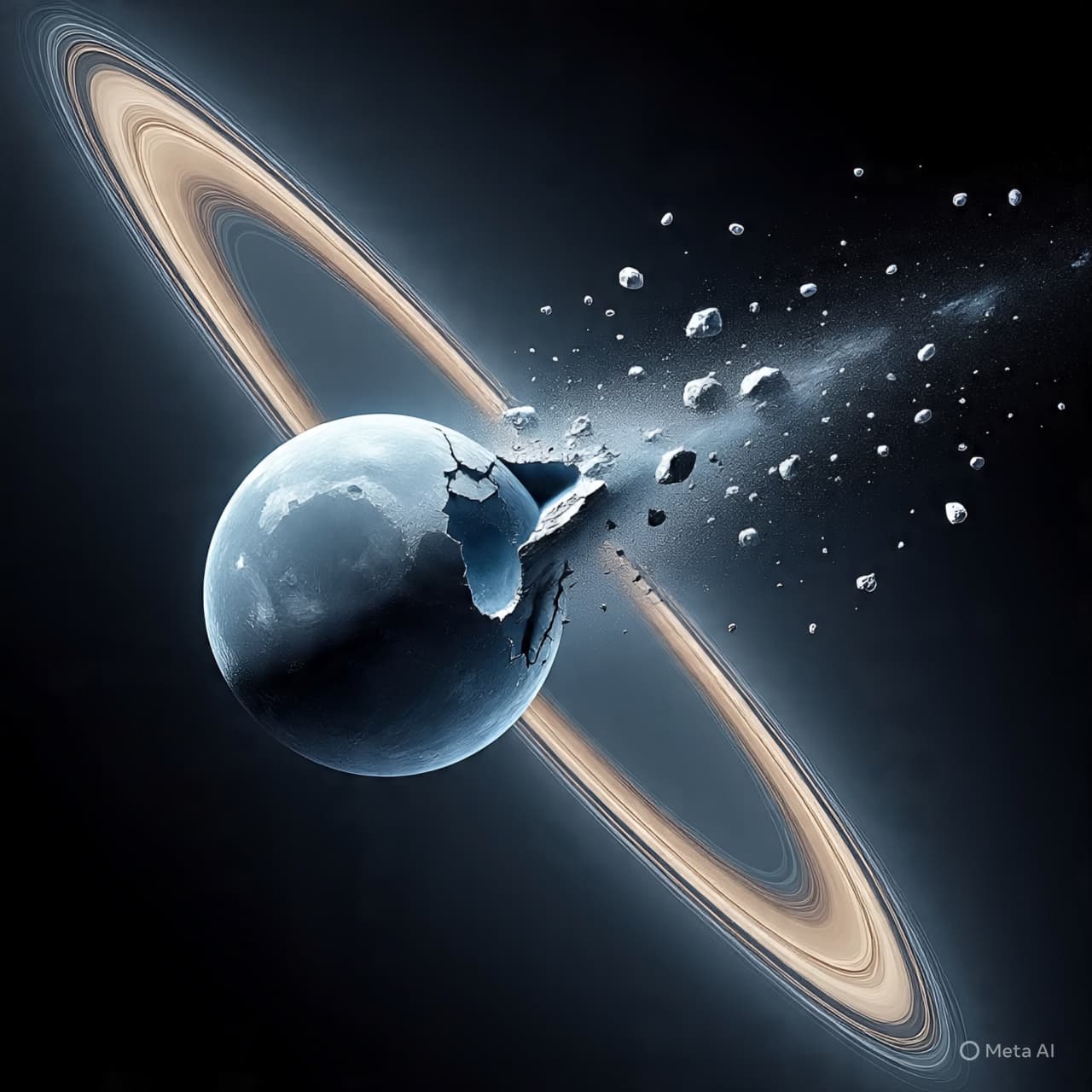 When Moons Collide: Did Saturn’s Rings Rise from an Ancient Celestial Fracture?