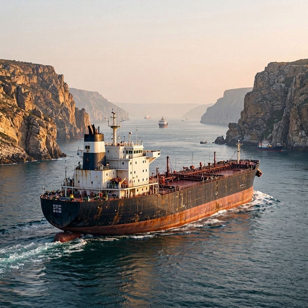 Navigating uncertainty: Tankers adjust courses in Hormuz.