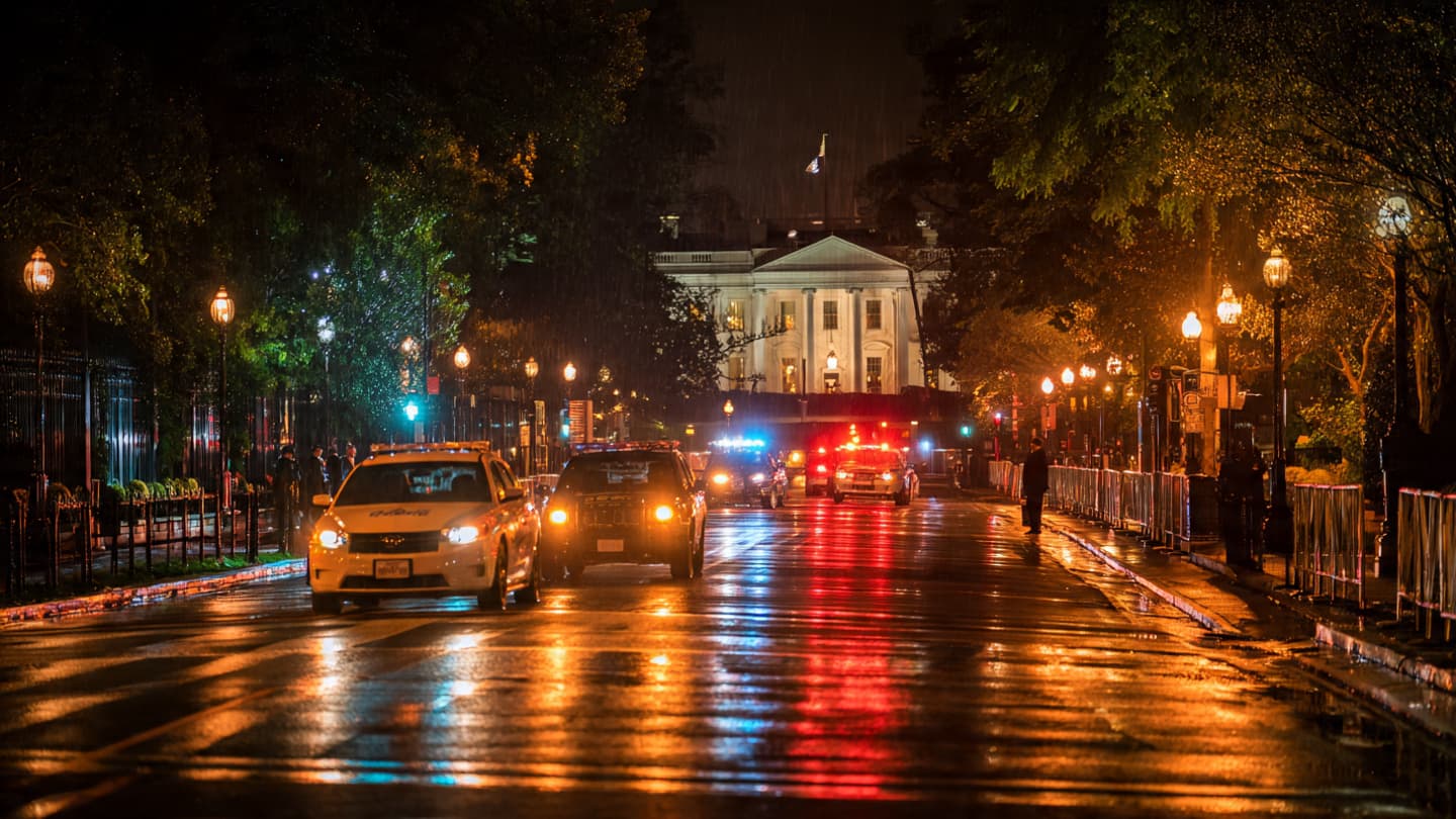 A Sudden Exchange of Gunfire Interrupted Washington’s Carefully Guarded Calm