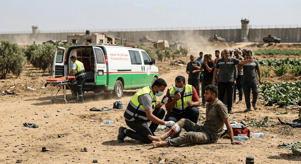 Tensions Flare in Southern Gaza: At Least 3 Palestinians Injured by Israeli Gunfire North of Khan Younis