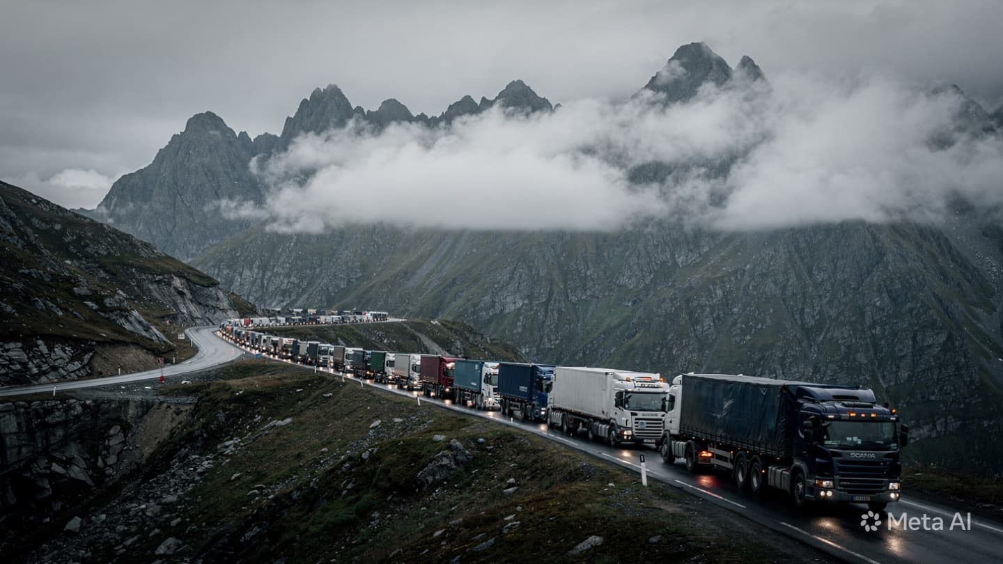 When the Mountain Slides into the Valley: Broken Roads Beneath the High Andes