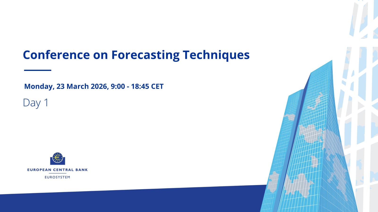 ECB Launches Conference on Advanced Economic Forecasting Techniques