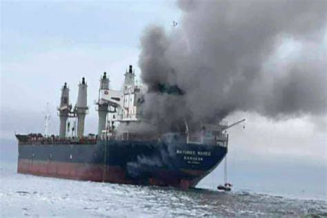 Ship runs aground in Strait of Hormuz as US, Iran to hold indirect talks in Doha
