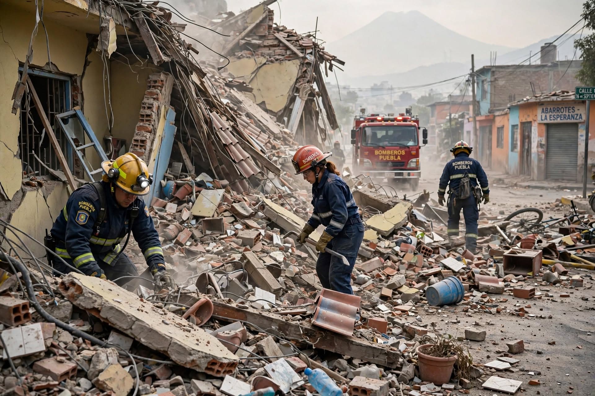 Deadly Gas Explosion in Puebla: Residential Blast Leaves Two Dead, Five Injured, Neighborhood Evacuated