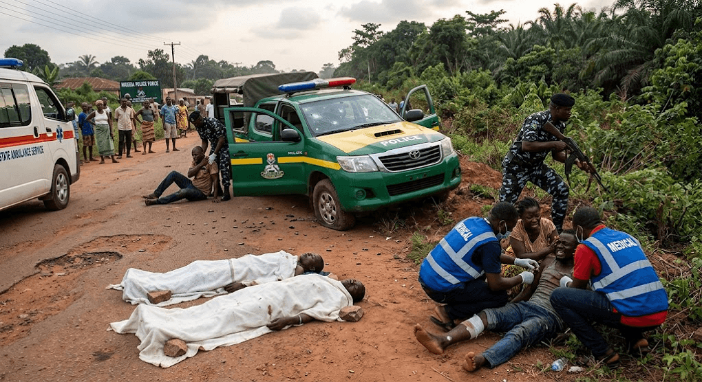 Ambush in Ikire: Bandits Attack Police Patrol, Leaving 2 Civilians Dead and 4 Injured