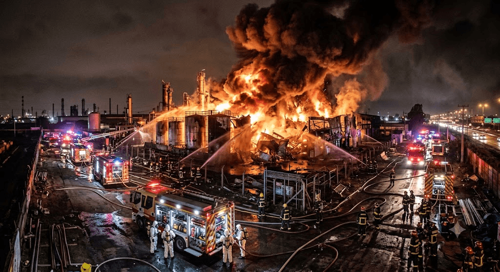 Huge Chemical Plant Fire Erupts in Chile, Sending Toxic Smoke Across Region