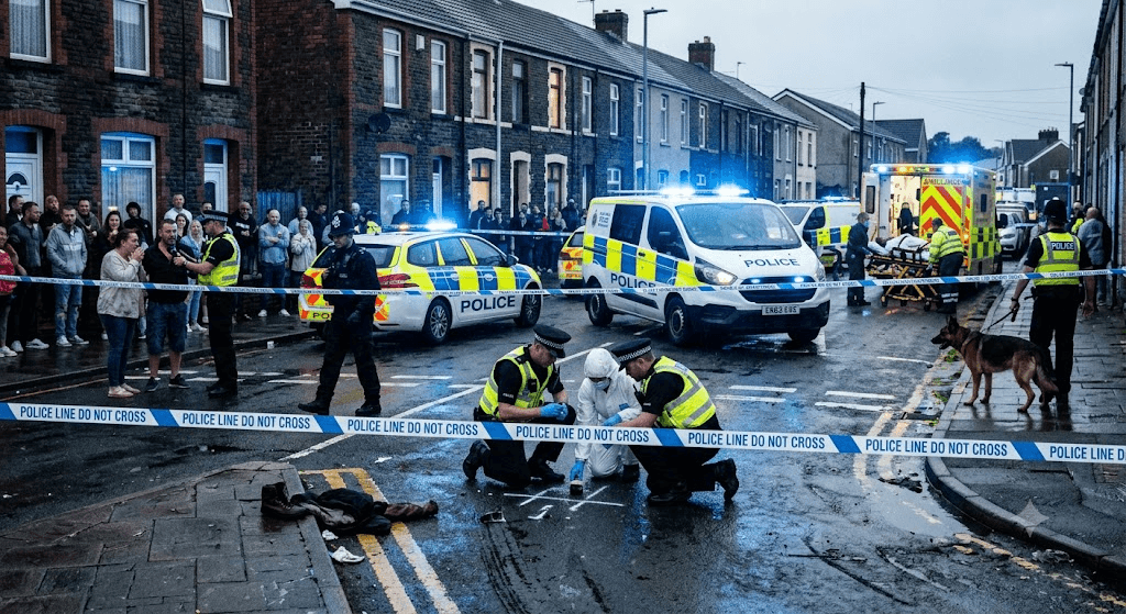 Bloody Clashes in South Wales: 2 Fighting for Life, 4 in Custody After Violent Outbreak