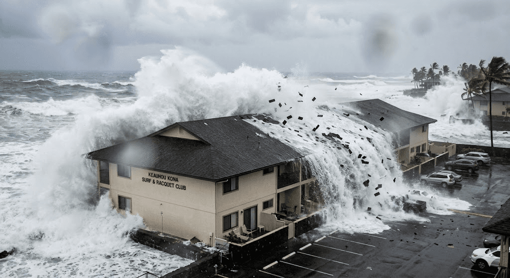 Terrifying Video: Massive Ocean Wave Strips Shingles Off Hawaii Beachfront Condo