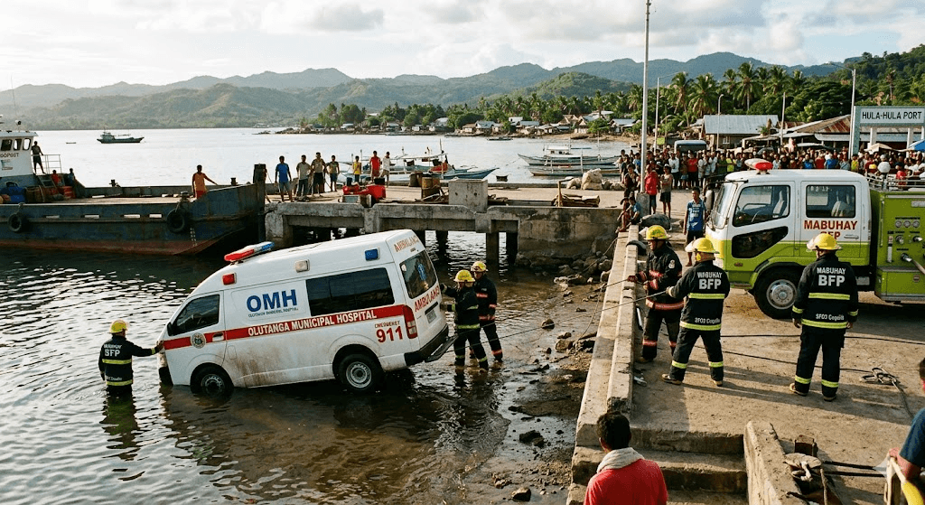 Port Disaster: Ambulance Plunges Into the Sea During Pier Transfer at Hula-Hula Port