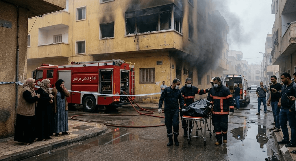 Breaking News: Fatal House Fire in Tripoli Leaves One Dead