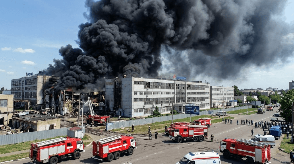 Fire Breaks Out at Russia's Proton Plant in Oryol, Key Producer of Military Missiles