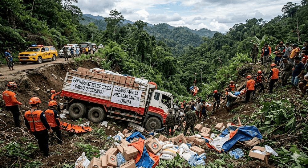 Davao Occidental Tragedy: Earthquake Relief Truck Plunges Into Ravine En Route to Survivors
