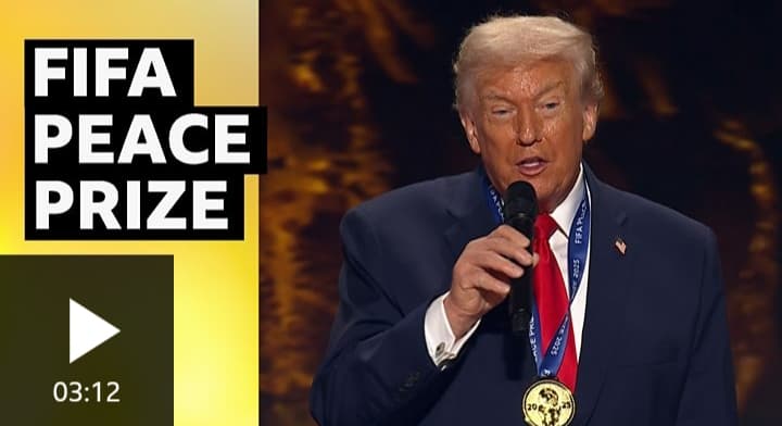 President Trump Wins Inaugural FIFA Peace Prize