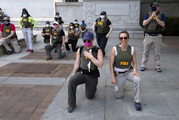 12 FBI Agents Fired for Kneeling During Racial Justice Protest Sue to Get Their Jobs Back