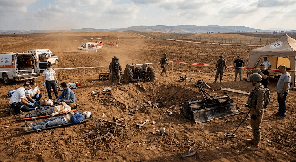 Tragedy in Metula: 6 Thai Farmworkers Injured by Underground Ordnance Explosion