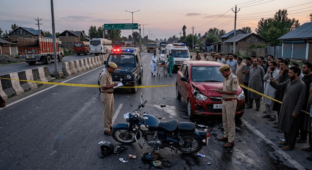 Tragedy on the Highway: Motorcyclist Killed in Fatal Baramulla Crash