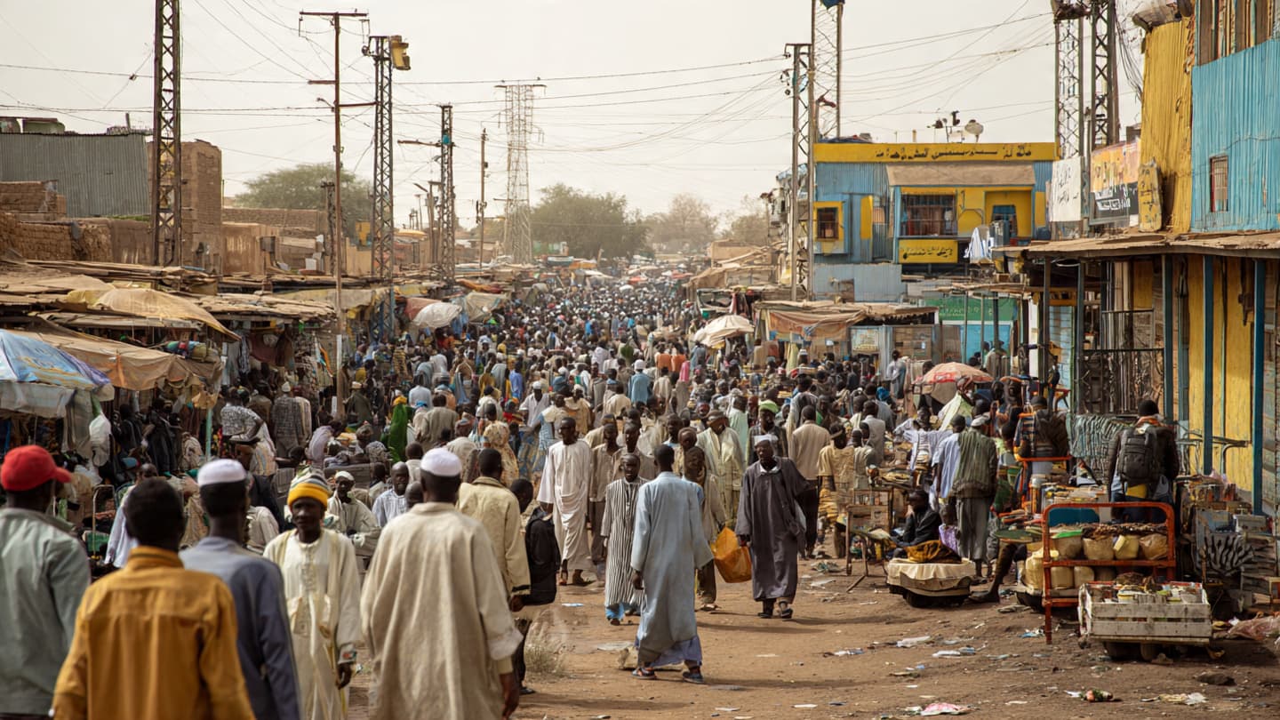 A crowded marketplace becomes a backdrop to rising questions of civilian safety