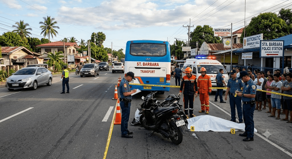 Tragedy in Sta. Barbara: 27-Year-Old Motorcyclist Killed in National Highway Bus Crash