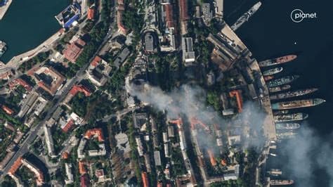 Satellite Images Confirm Destruction of Russian Patrol Ship Izumrud After Ukrainian Drone Strike