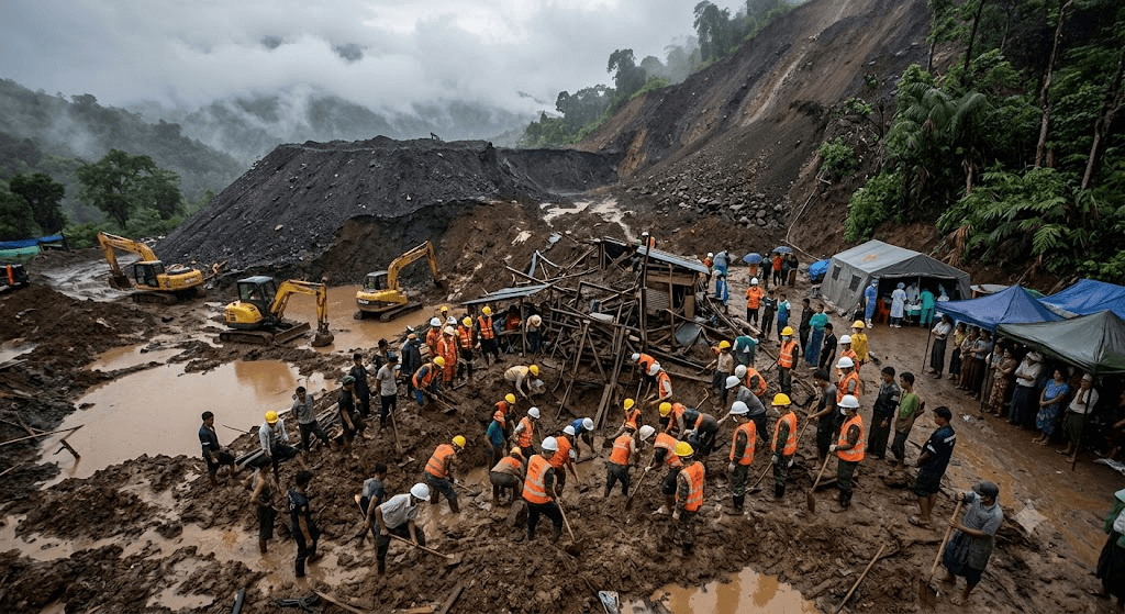 Tragedy at the Mine: Landslide in Myanmar Leaves Five Dead, Fifteen Missing