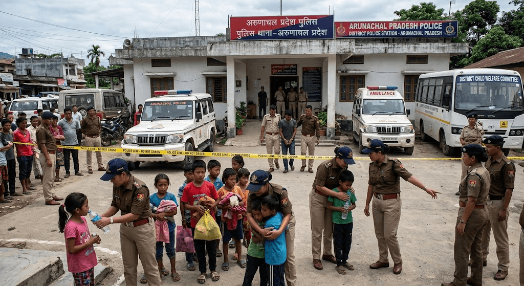 Major Rescue in Arunachal: 19 Children Saved, 3 Arrested in Child Trafficking Crackdown