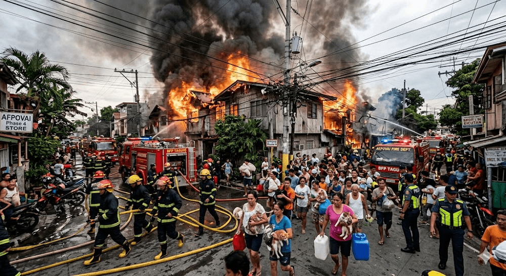 Explosion Rocks Taguig: Panic Erupts in AFPOVAI Subdivision During Saturday Fire Evacuation