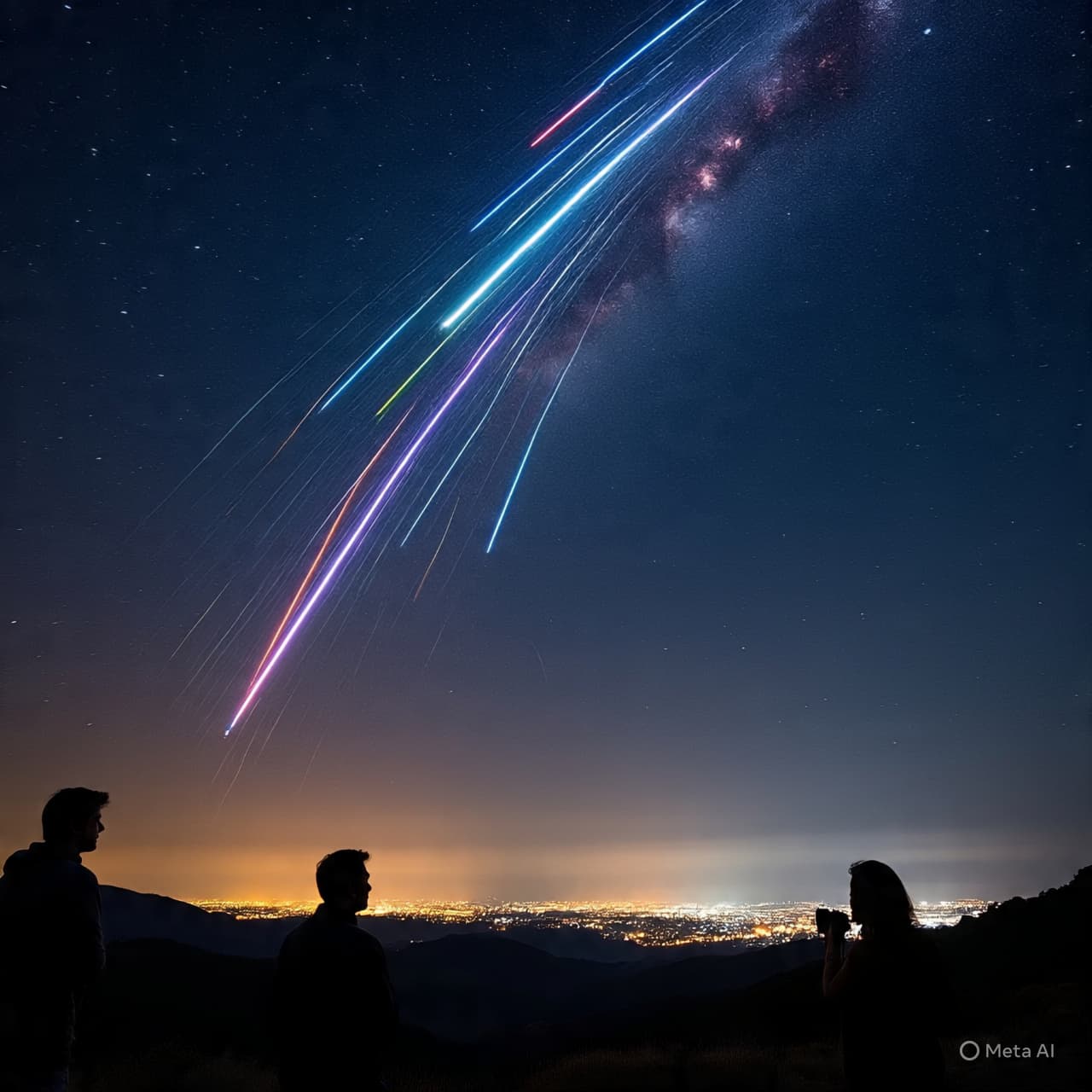Echoes of a Dead Comet: Night Sky Whispers Over the Bay