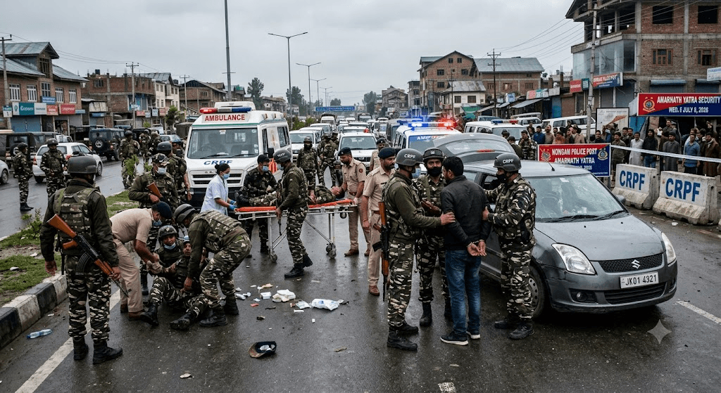 Srinagar Shockwave: Driver Arrested After Car Plows into 3 CRPF Personnel in Nowgam