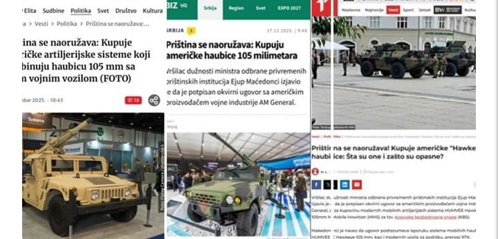 Kosovo's Investments in Defense and Armaments Echo in Serbian Media