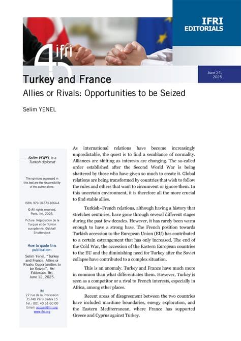 France weighs up resetting Turkey ties as Europe’s security landscape shifts