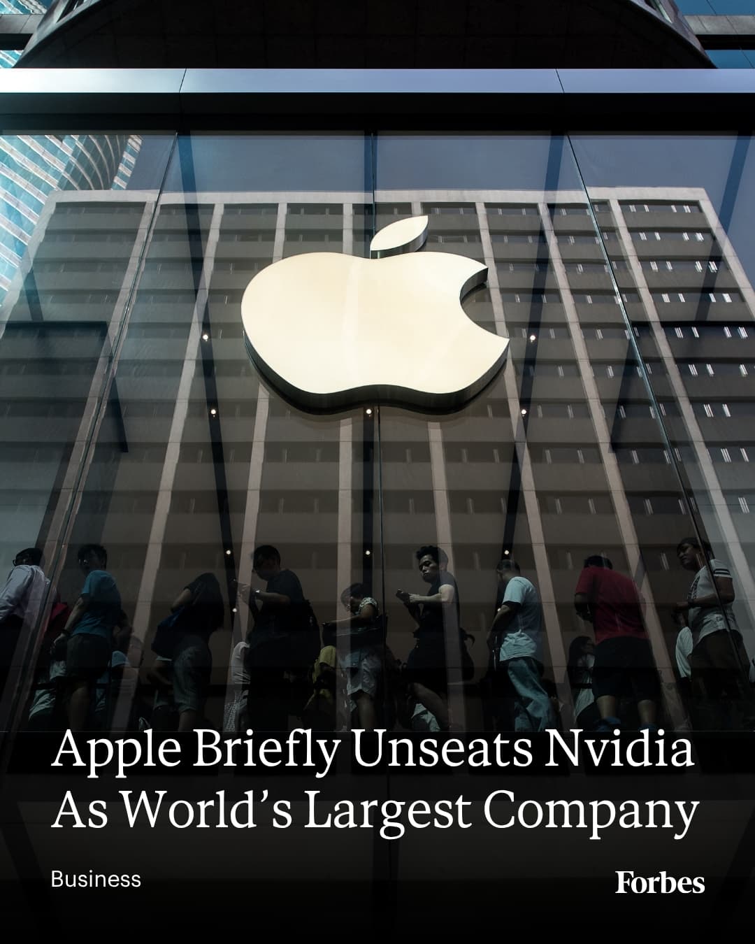 Apple Reclaims Top Spot As Market Value Battle With Nvidia Intensifies