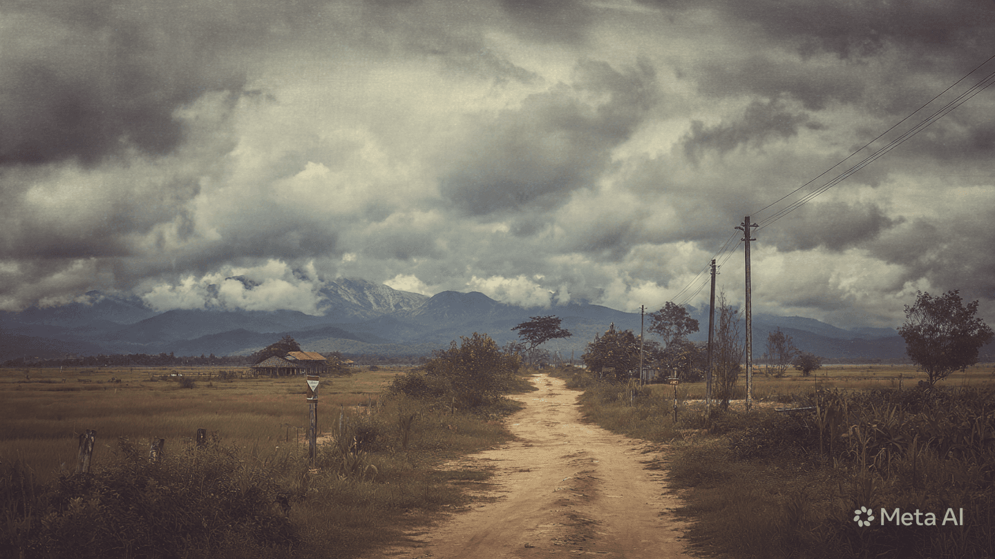 The Weight of Lingering Conflict: Watching the Community Gather After a Landmine Explosion Occurs
