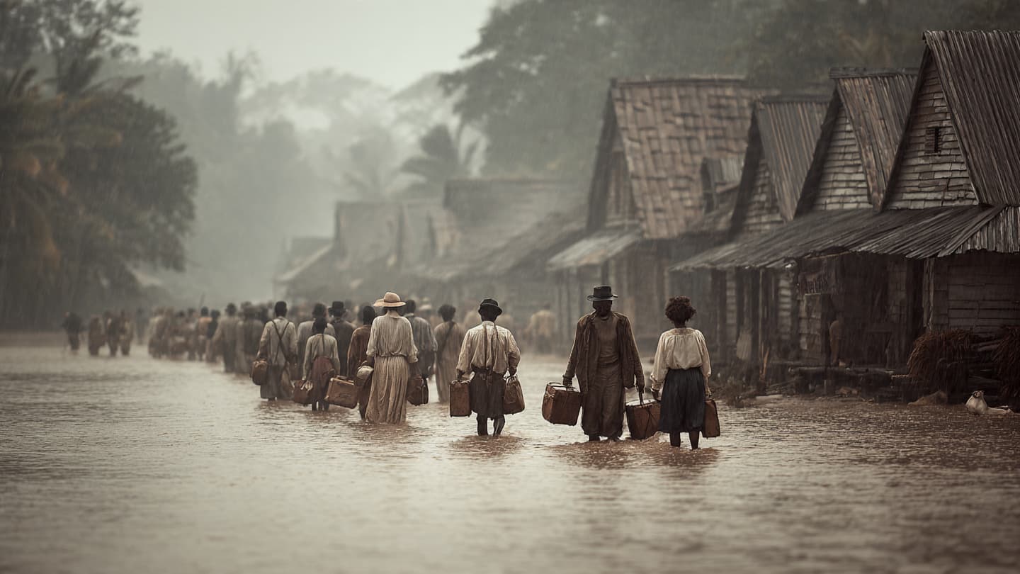 Beneath Rising Waters and Gray Skies, Eastern Jamaica Moved Quietly Toward Higher Ground Yesterday
