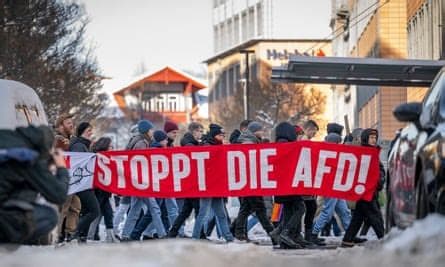 Thousands protest as far-right AfD holds annual conference in Erfurt
