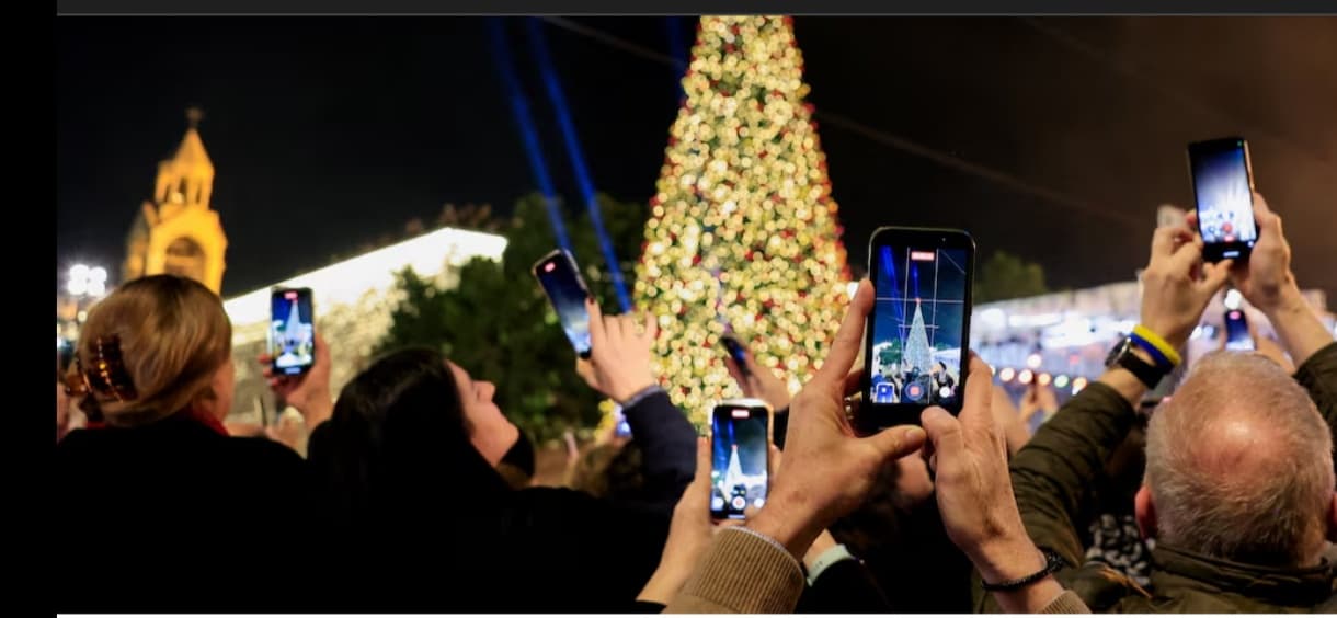 Bethlehem Celebrates Return of Festive Lights Amid Local Hopes
