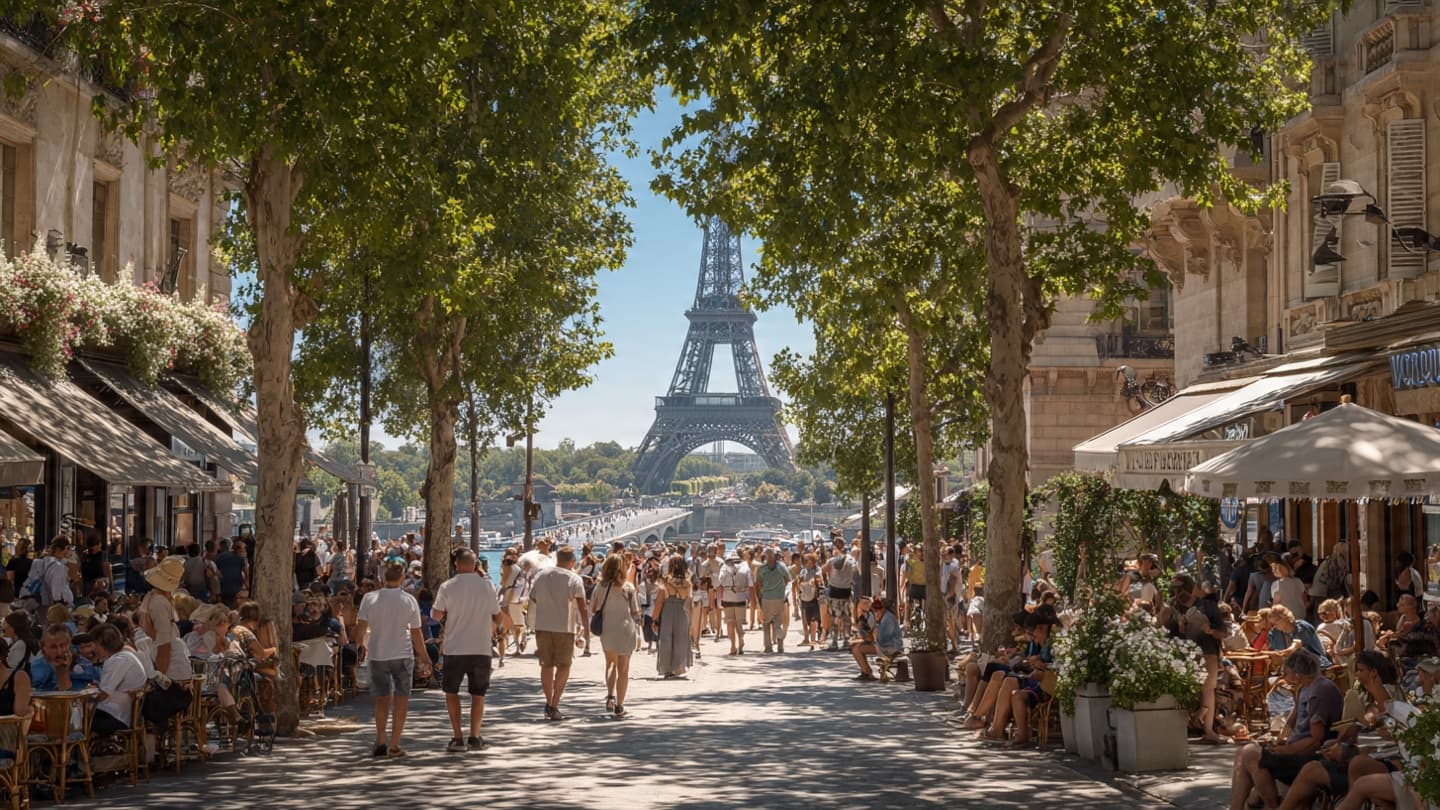 When Summer Winds Drift Across France: Quiet Reflections Beneath Relentless Heat and Light Today