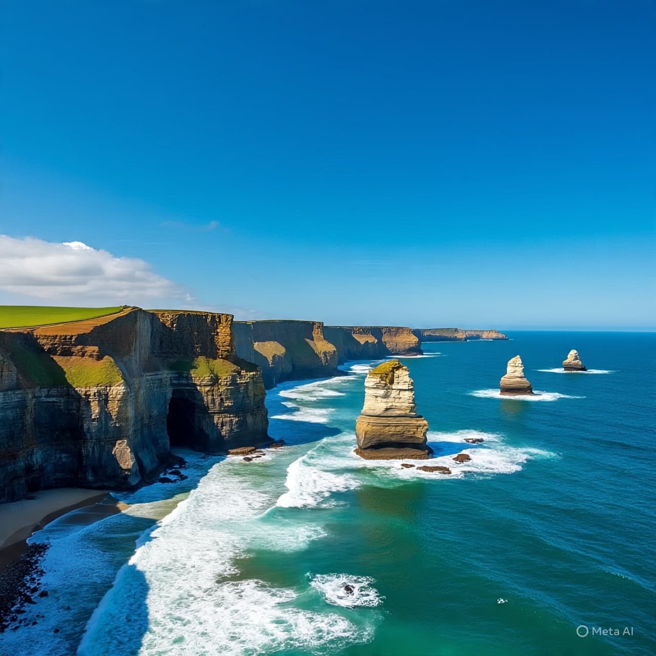 When waves and time quietly sculpt monuments along the edge of the sea