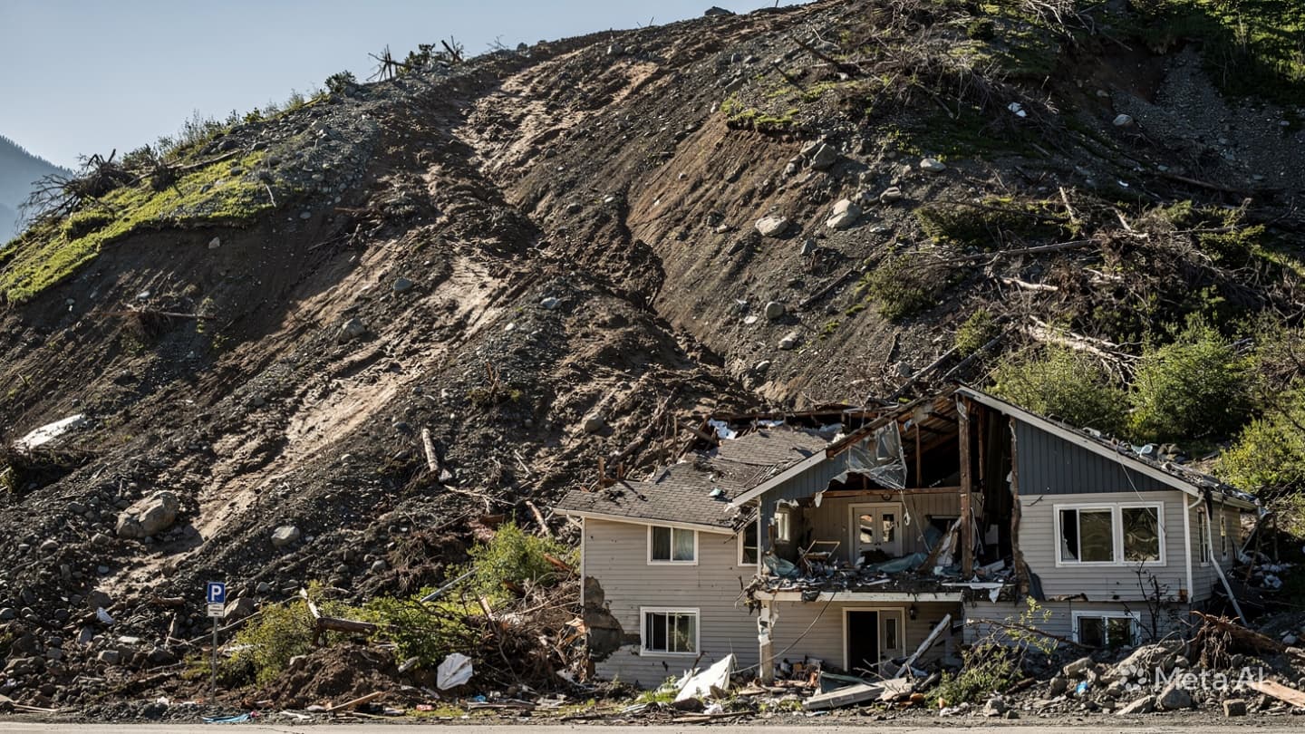 British Columbia Landslide: One Resident Confirmed Dead After Slope Fails in Rural Region Today