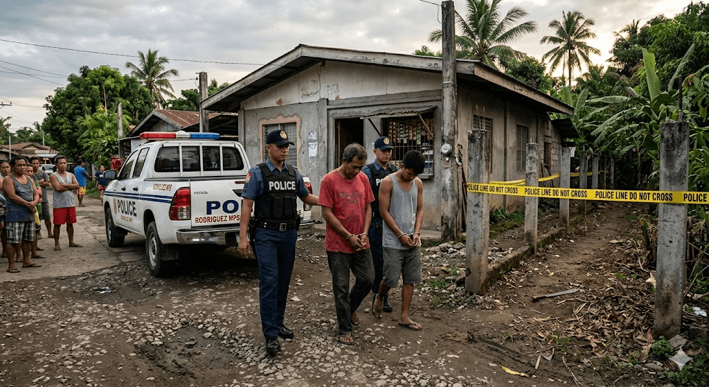 Land Dispute Turns Bloody: Father and Son Jailed After Machete Attack on Neighbor in Rodriguez, Rizal
