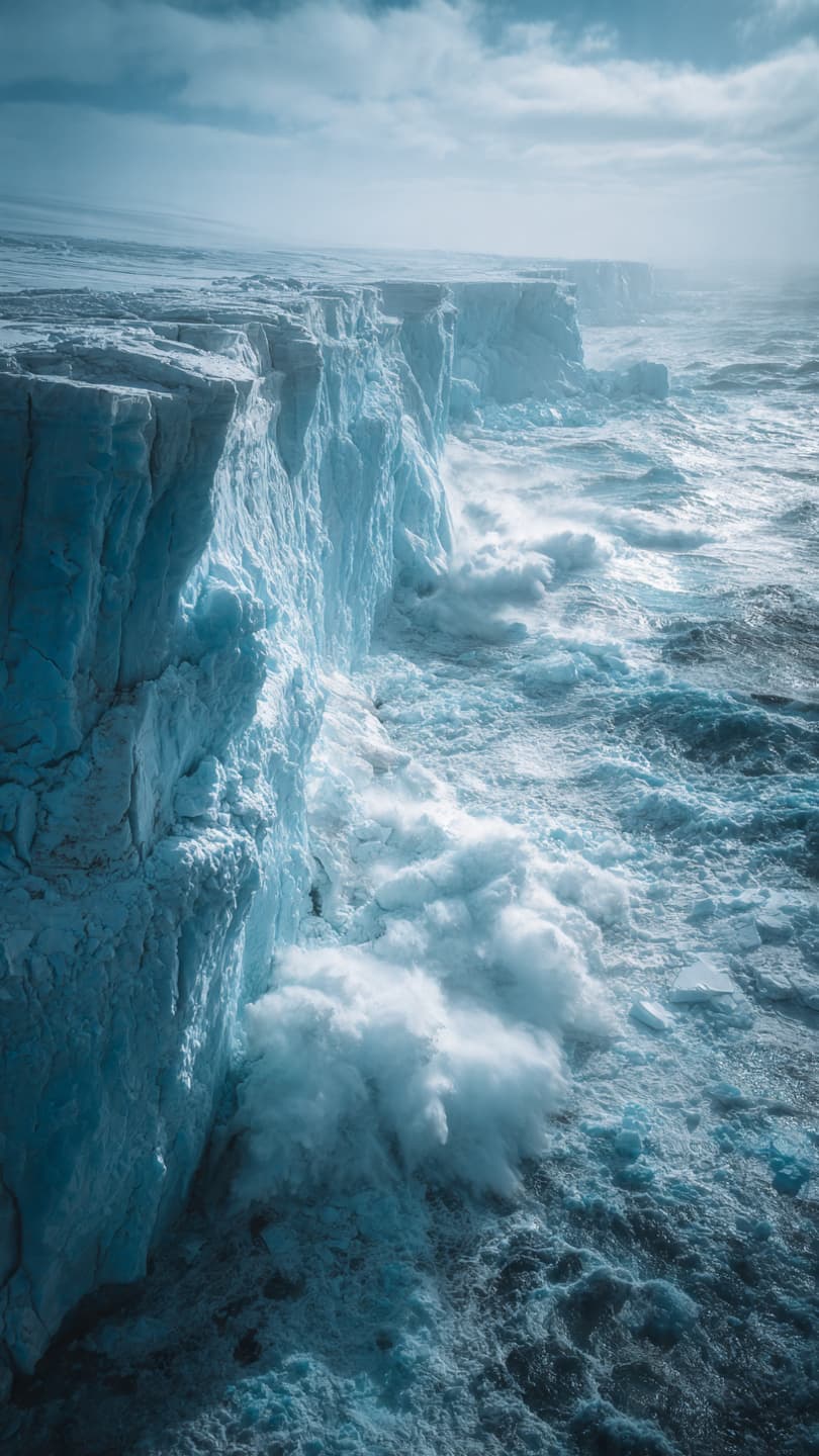 When ice begins to remember a warmer world it cannot resist
