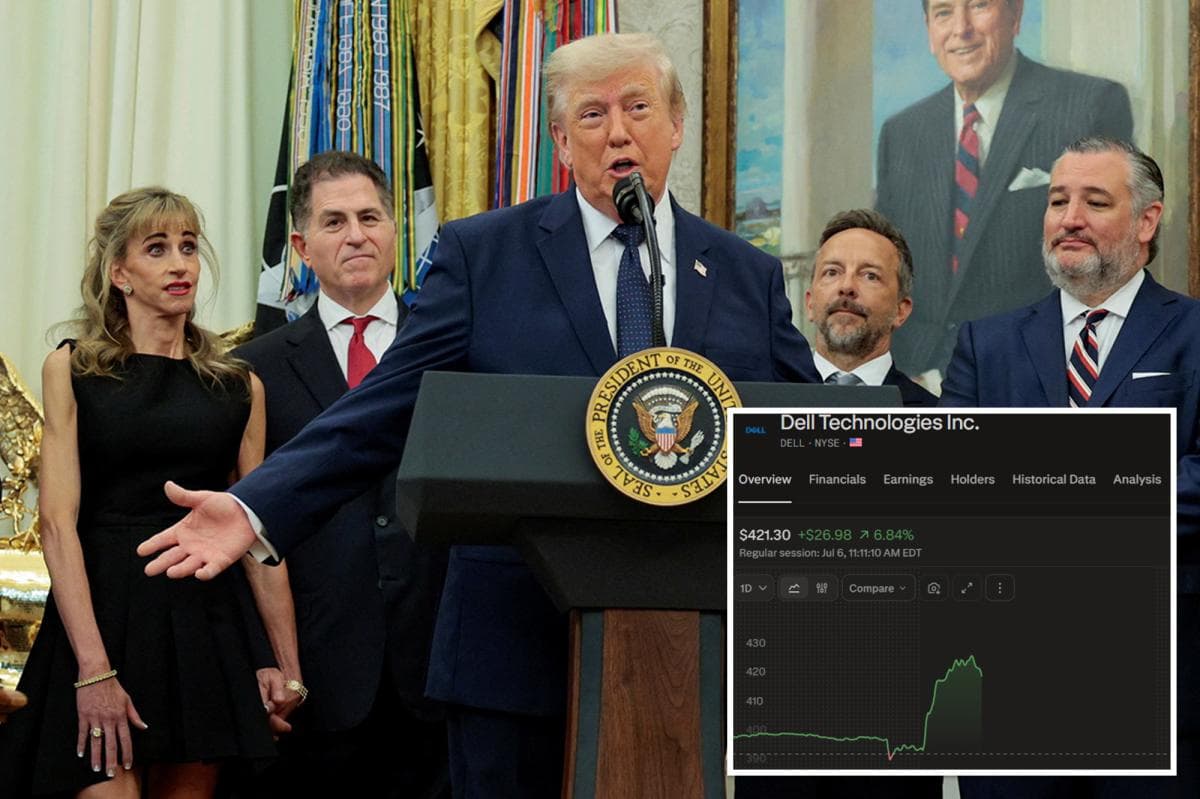 Dell Shares Rise After Trump Encourages Americans to Buy Dell Computers