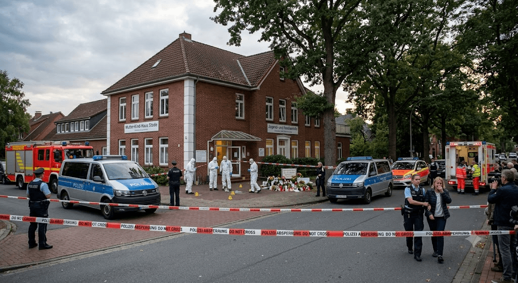 Tragedy in Stade: Six Dead After Gunman Opens Fire at German Mother-and-Child Facility