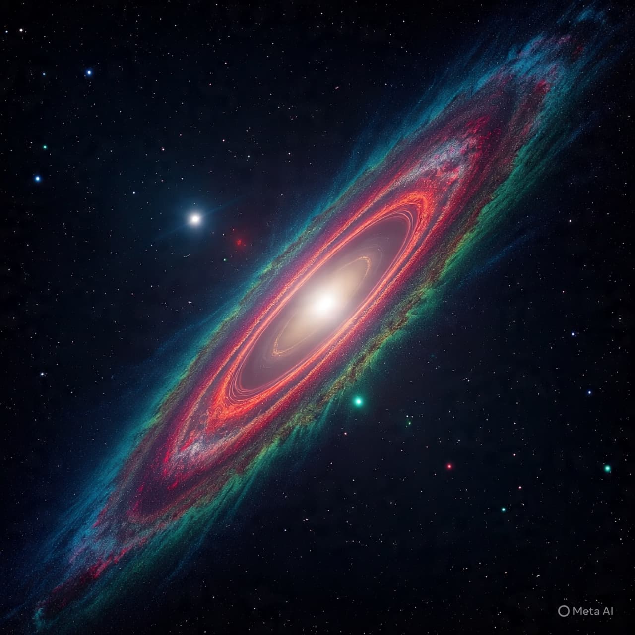 “The Unexpected Wake of an Ancient Star: A Nebular Dance in Color”