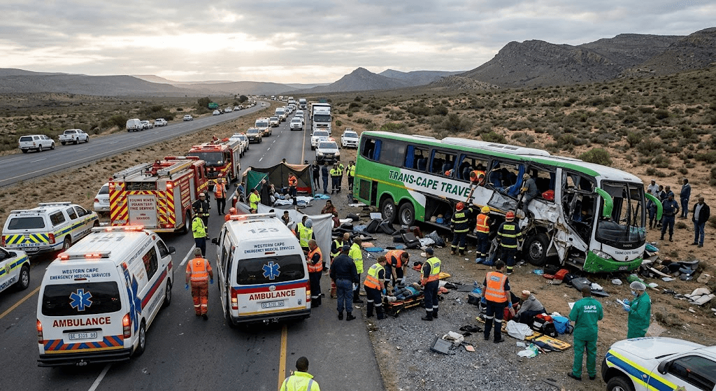 Tragedy on the N1: At Least 16 Dead After Horrific Bus Crash Near Touws River