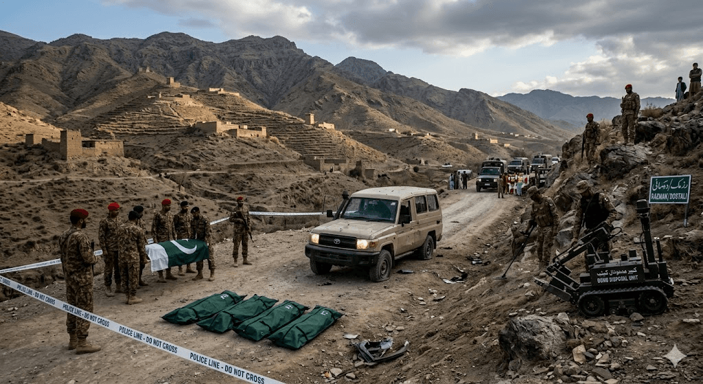 Tragedy in KP: Five Bomb Disposal Heroes Martyred in Brutal Razmak Ambush